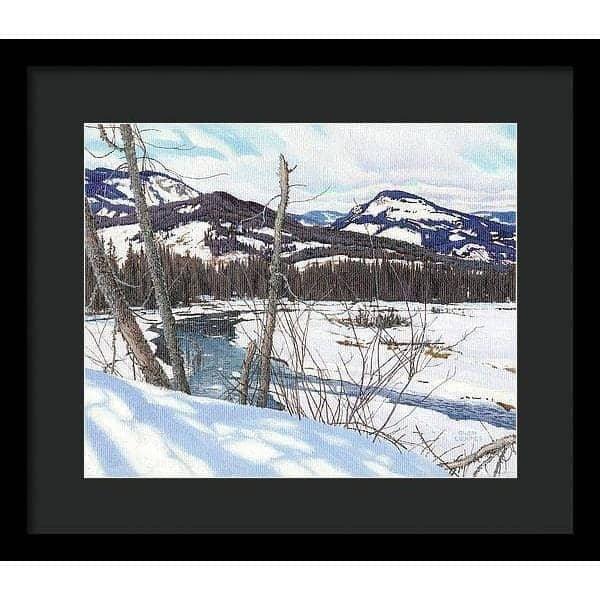 Snow-covered Landscape - Framed Print | Artwork by Glen Loates