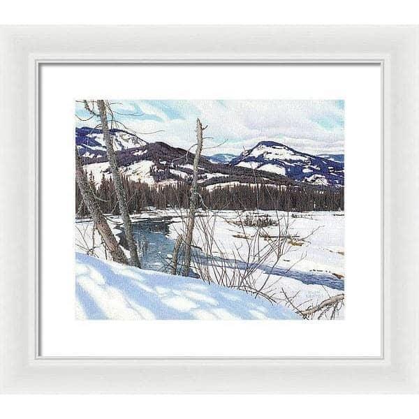 Snow-covered Landscape - Framed Print | Artwork by Glen Loates