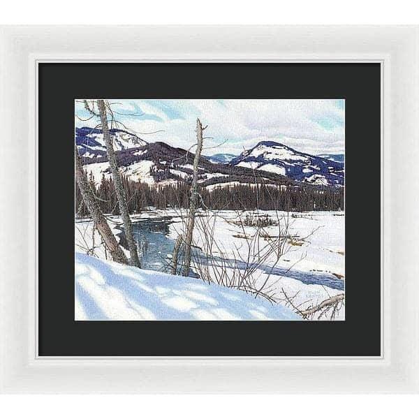 Snow-covered Landscape - Framed Print | Artwork by Glen Loates