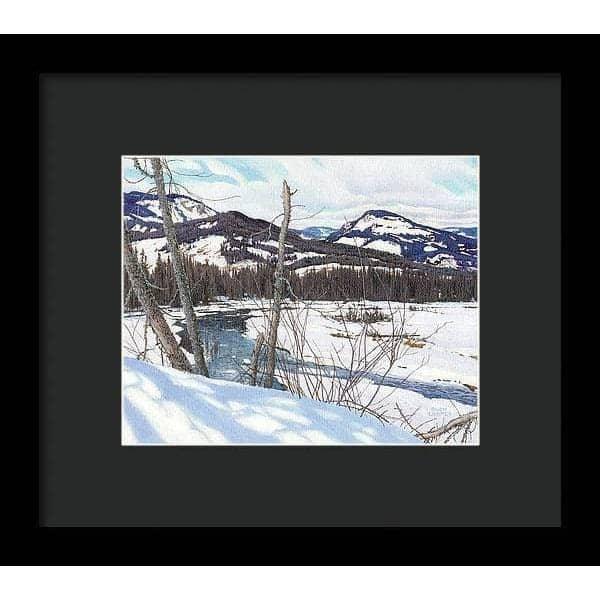 Snow-covered Landscape - Framed Print | Artwork by Glen Loates