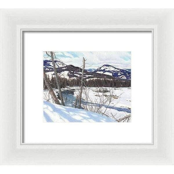 Snow-covered Landscape - Framed Print | Artwork by Glen Loates