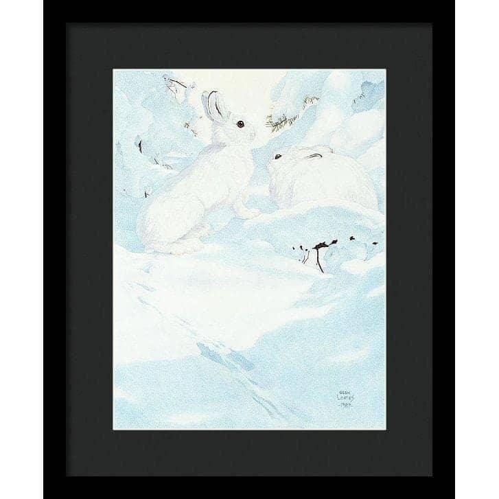 Snowshoe Hare - Framed Print | Artwork by Glen Loates