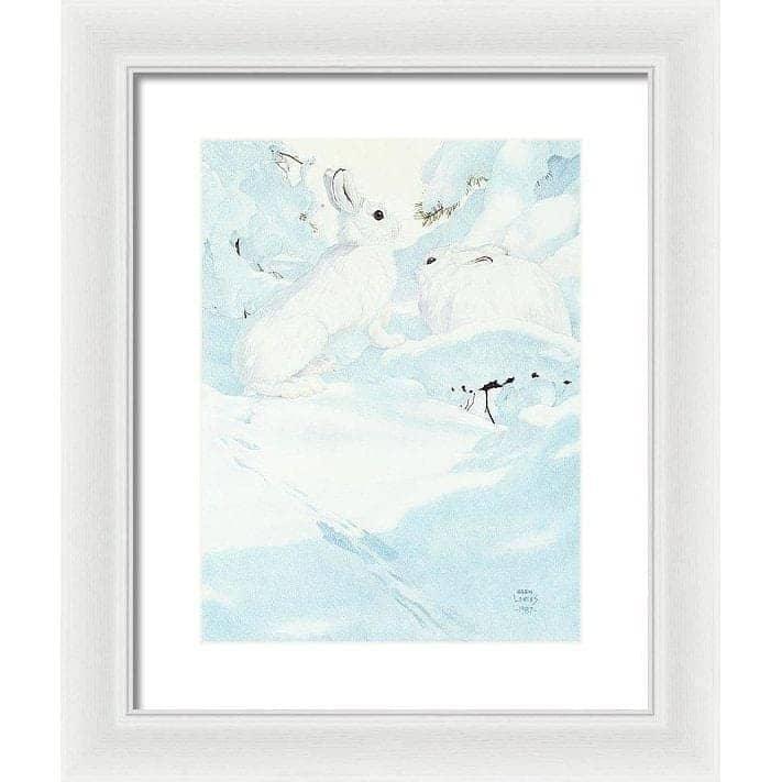 Snowshoe Hare - Framed Print | Artwork by Glen Loates