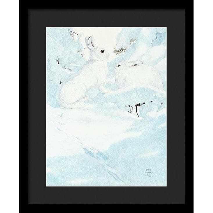 Snowshoe Hare - Framed Print | Artwork by Glen Loates