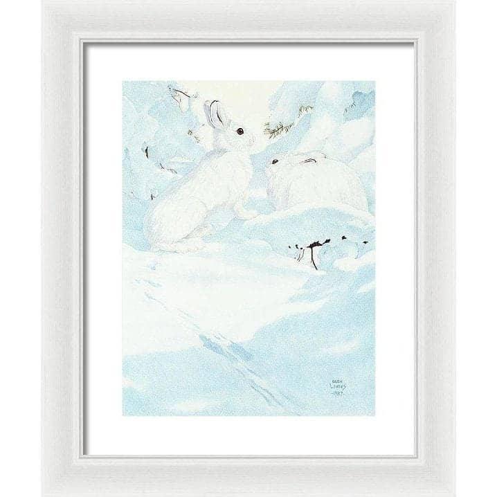 Snowshoe Hare - Framed Print | Artwork by Glen Loates