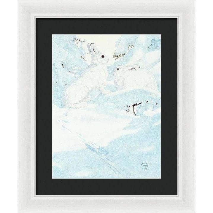 Snowshoe Hare - Framed Print | Artwork by Glen Loates