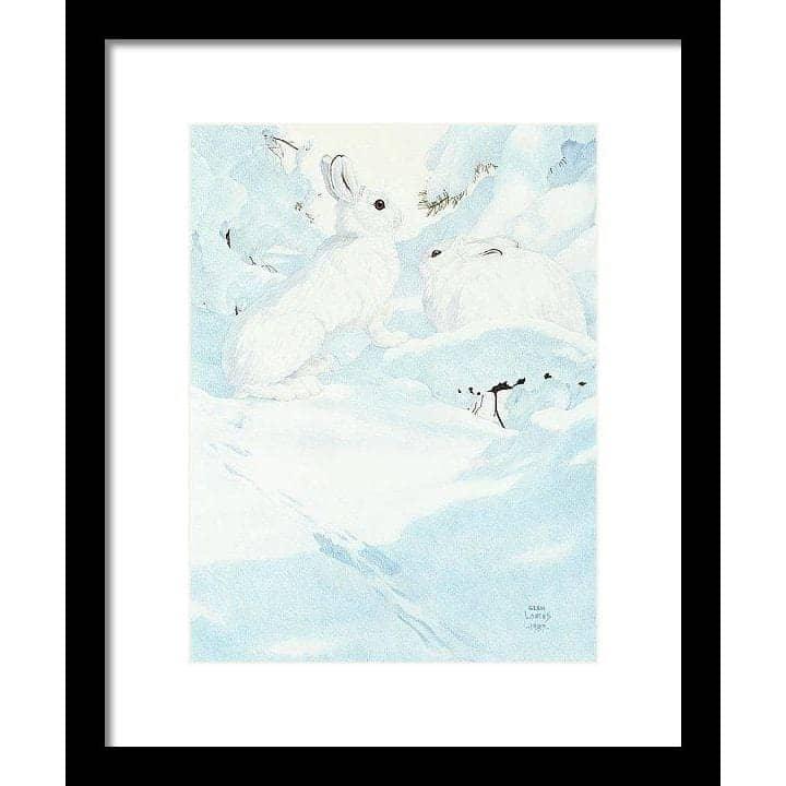 Snowshoe Hare - Framed Print | Artwork by Glen Loates
