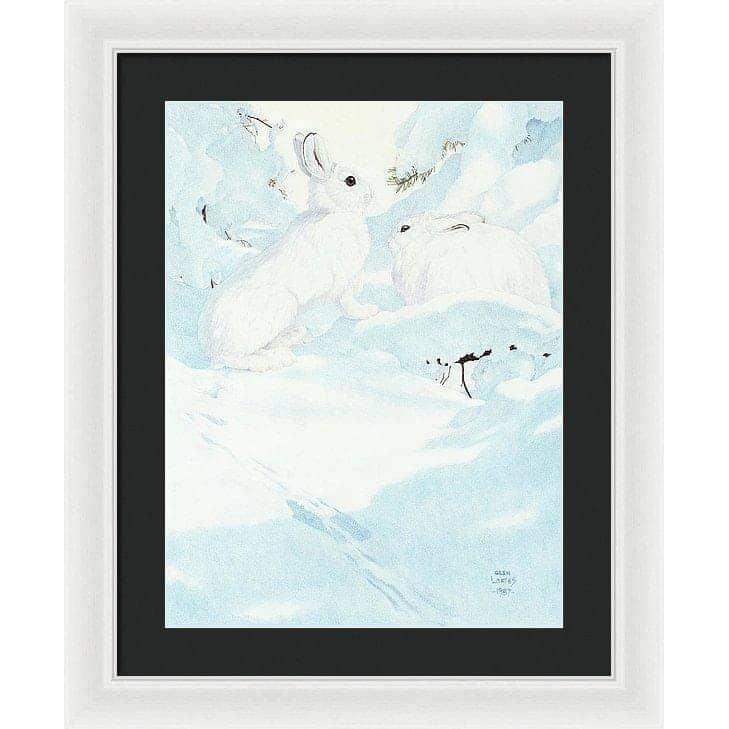 Snowshoe Hare - Framed Print | Artwork by Glen Loates