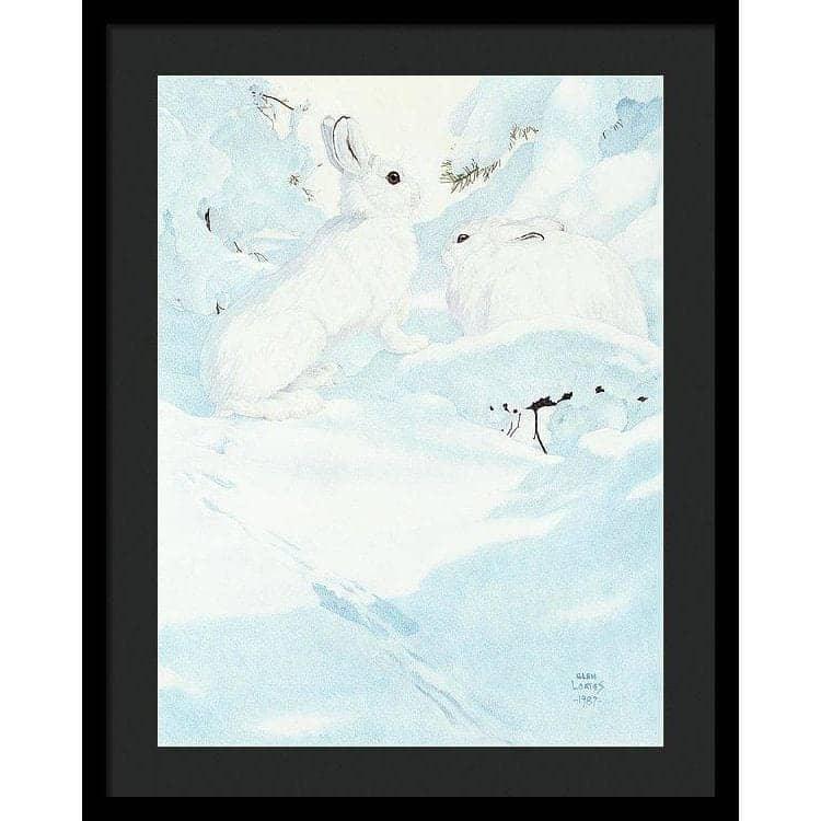 Snowshoe Hare - Framed Print | Artwork by Glen Loates