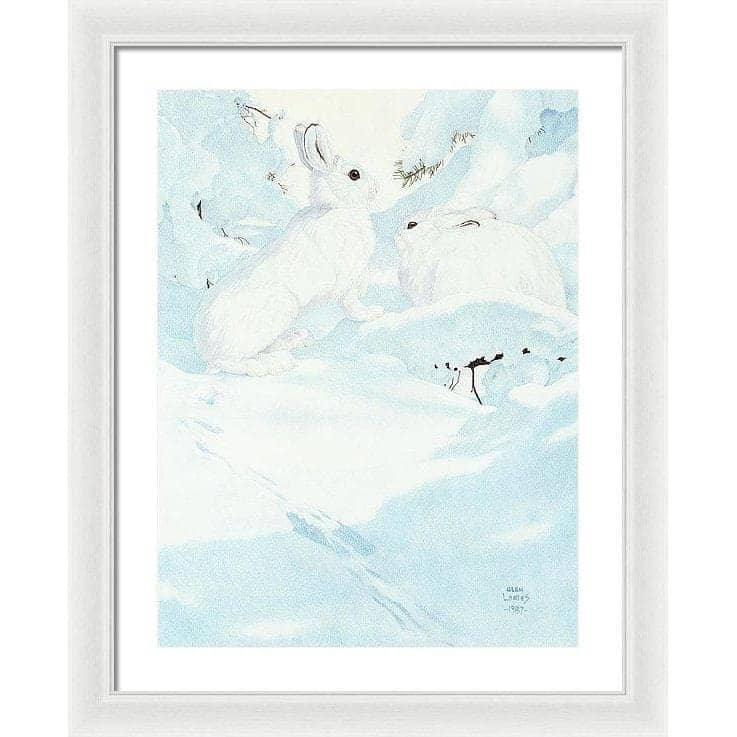 Snowshoe Hare - Framed Print | Artwork by Glen Loates