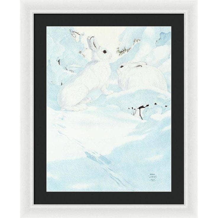 Snowshoe Hare - Framed Print | Artwork by Glen Loates