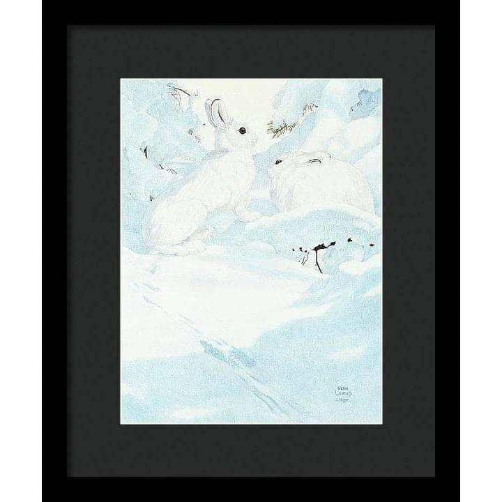 Snowshoe Hare - Framed Print | Artwork by Glen Loates