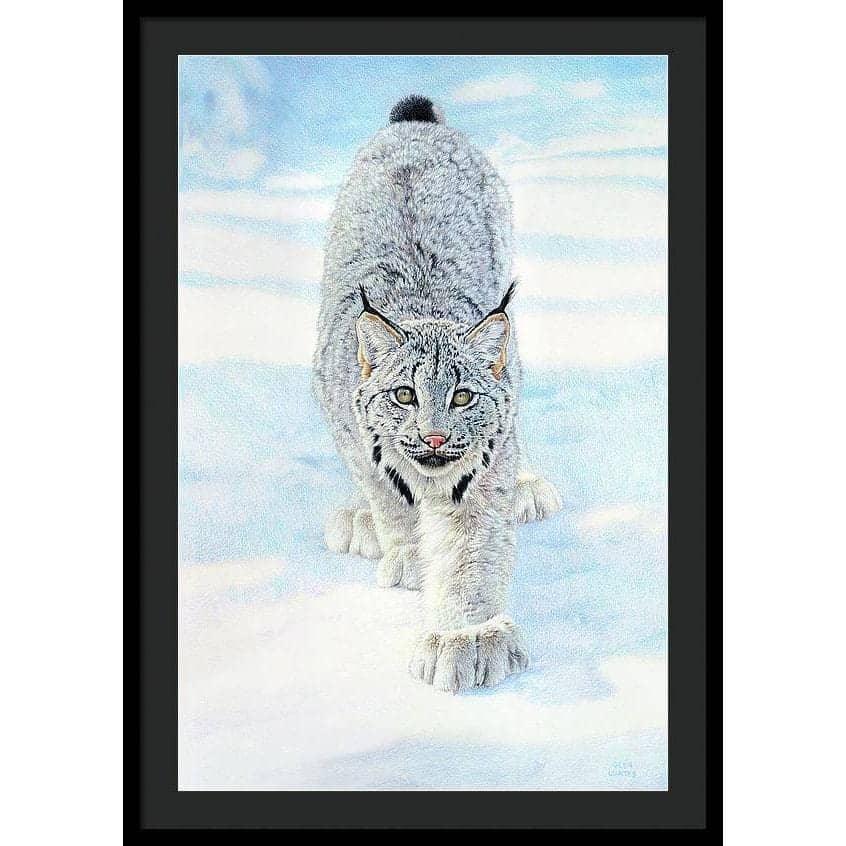 Stalking Lynx - Framed Print | Artwork by Glen Loates