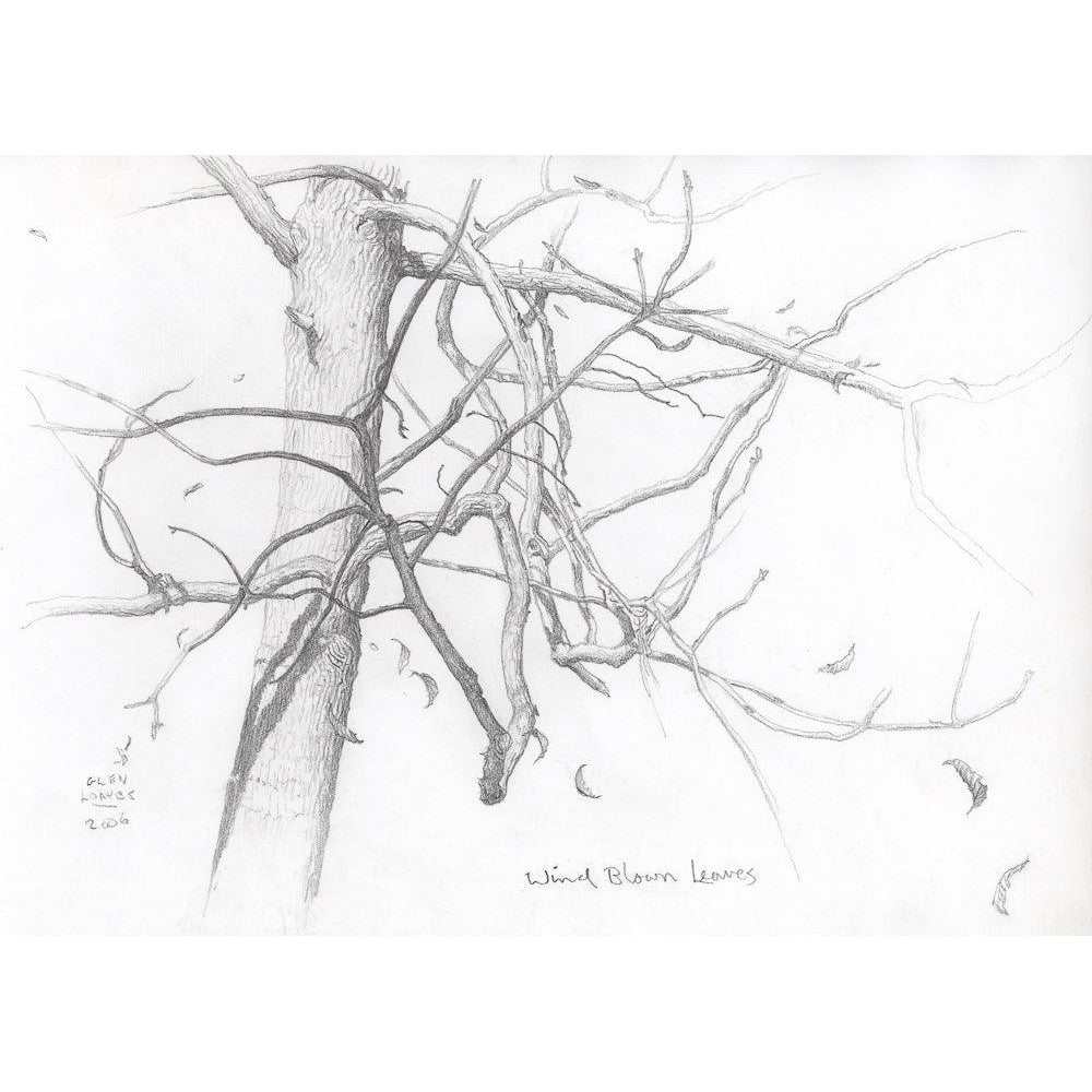 Wind Blown Leaves - Canvas Print | Artwork by Glen Loates