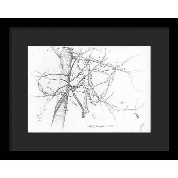 Wind Blown Leaves - Framed Print | Artwork by Glen Loates