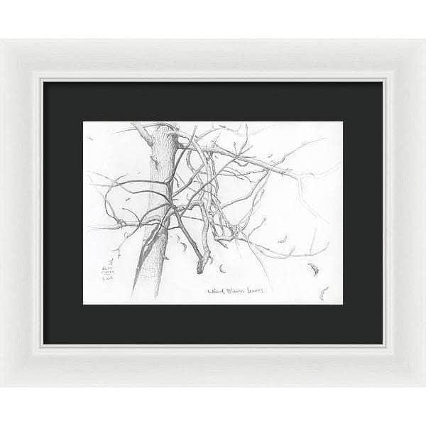 Wind Blown Leaves - Framed Print | Artwork by Glen Loates