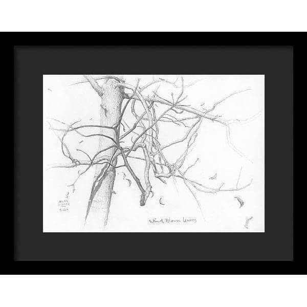 Wind Blown Leaves - Framed Print | Artwork by Glen Loates