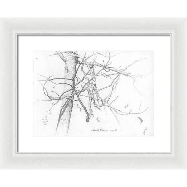 Wind Blown Leaves - Framed Print | Artwork by Glen Loates