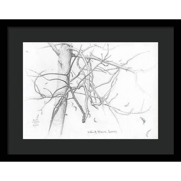 Wind Blown Leaves - Framed Print | Artwork by Glen Loates