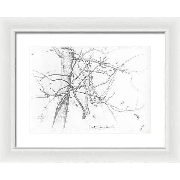 Wind Blown Leaves - Framed Print | Artwork by Glen Loates