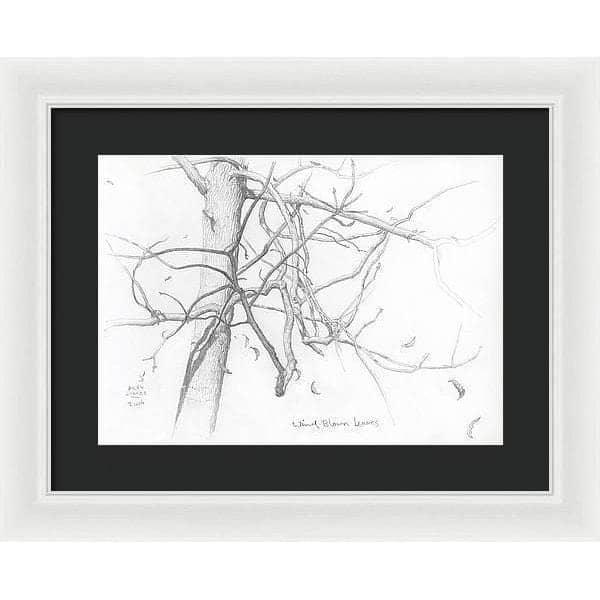 Wind Blown Leaves - Framed Print | Artwork by Glen Loates