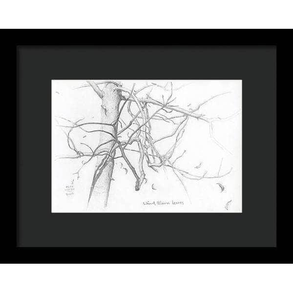Wind Blown Leaves - Framed Print | Artwork by Glen Loates