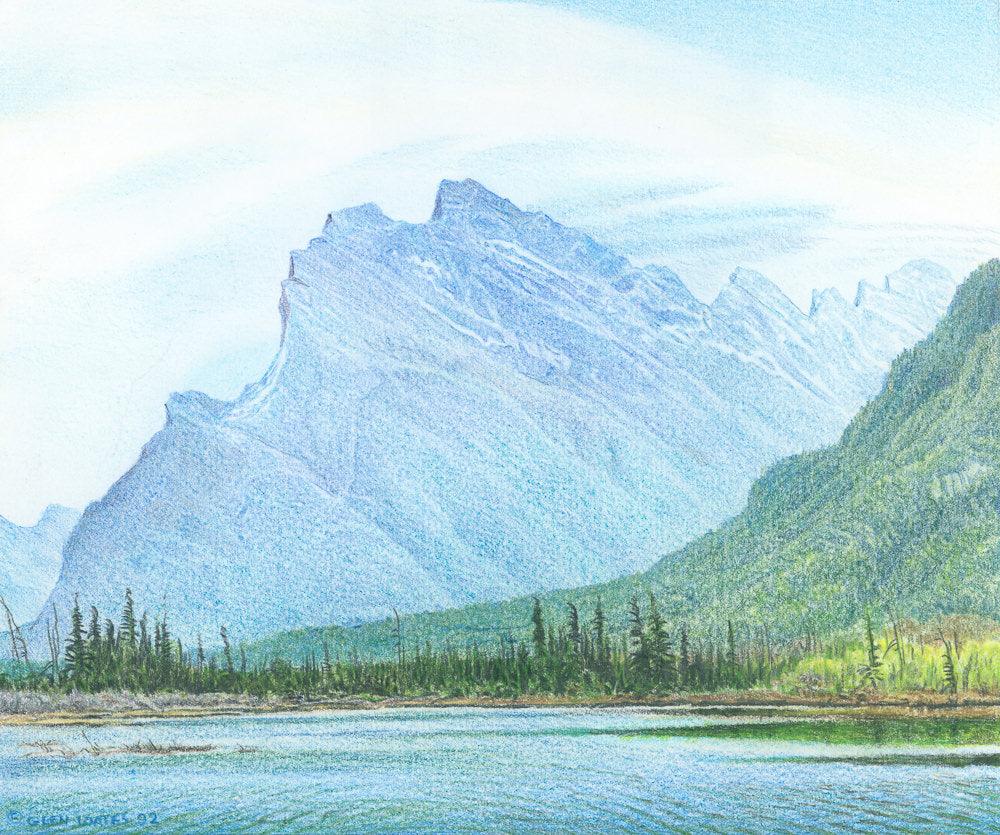 Mount Rundle and Vermilion Lake Banff - Art Print | Artwork by Glen Loates