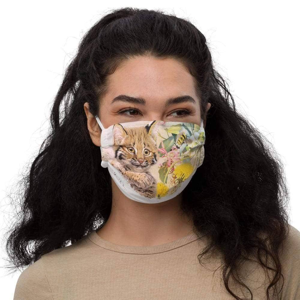 The Bobcat - Premium Face Mask | Artwork by Glen Loates