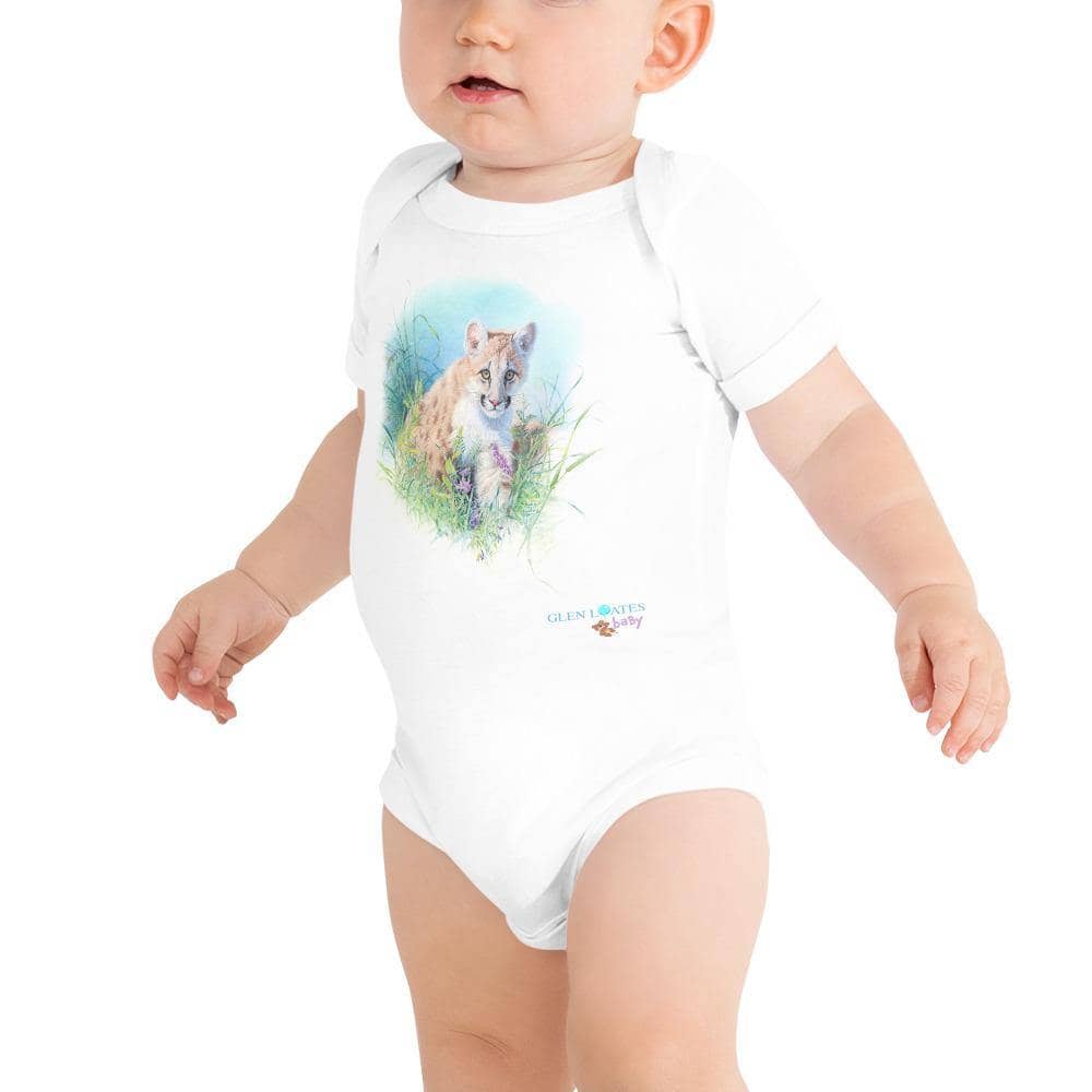 Curious Kitty - Baby Onesie | Artwork by Glen Loates