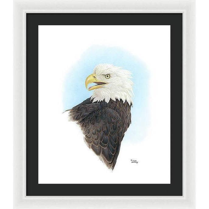 Bald Eagle Head - Framed Print | Artwork by Glen Loates