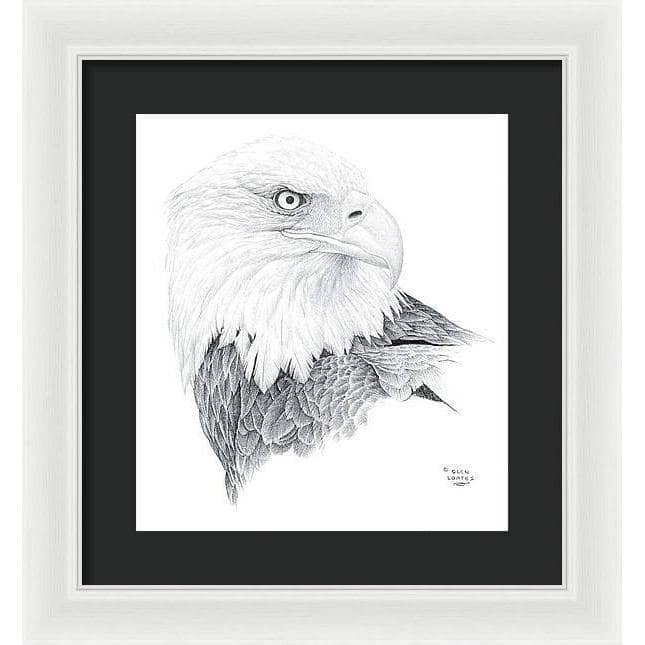 Bald Eagle Portrait - Framed Print | Artwork by Glen Loates