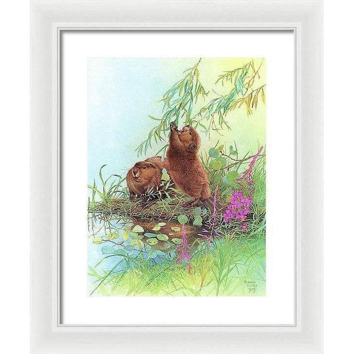 Beavers - Framed Print | Artwork by Glen Loates