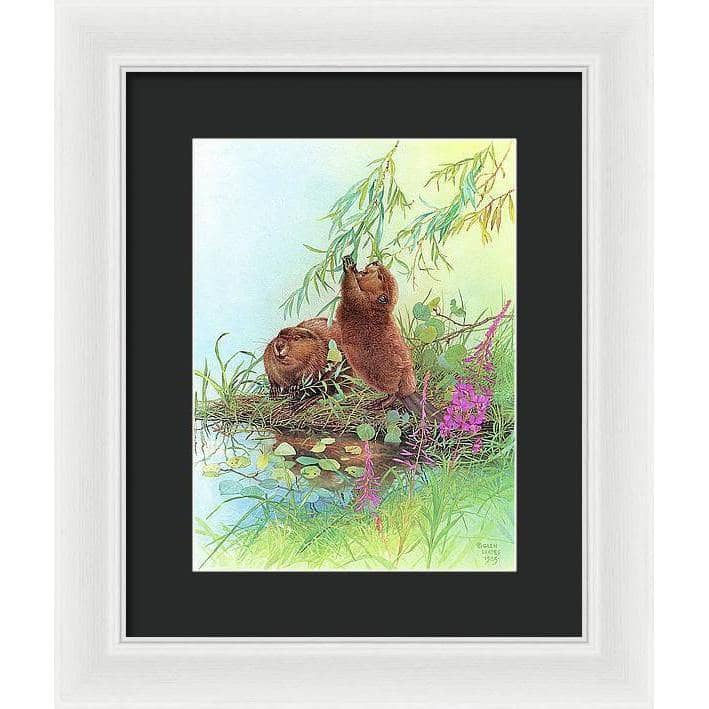 Beavers - Framed Print | Artwork by Glen Loates