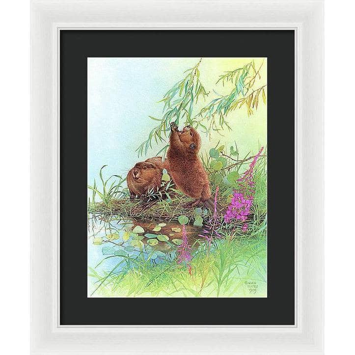 Beavers - Framed Print | Artwork by Glen Loates