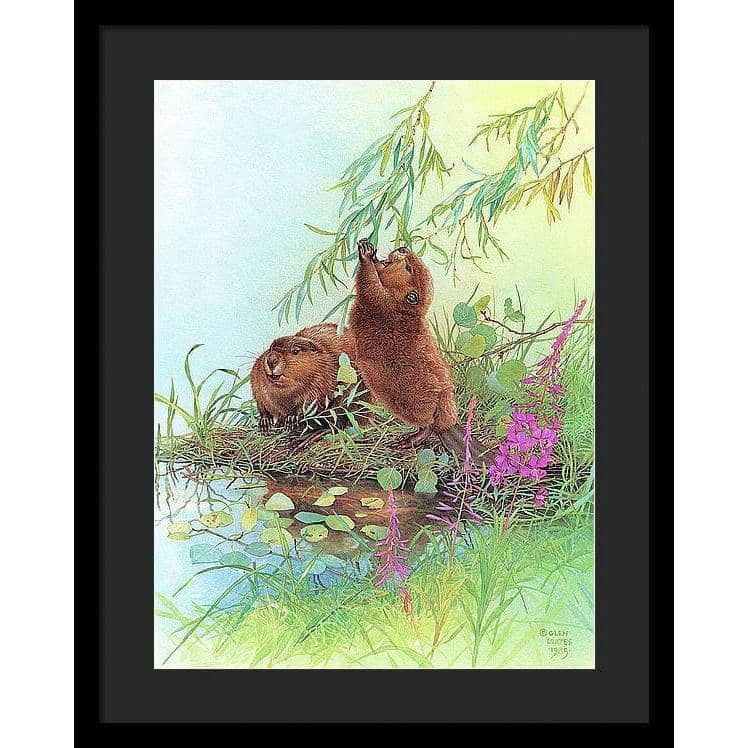 Beavers - Framed Print | Artwork by Glen Loates