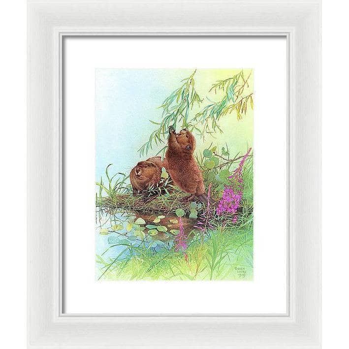 Beavers - Framed Print | Artwork by Glen Loates