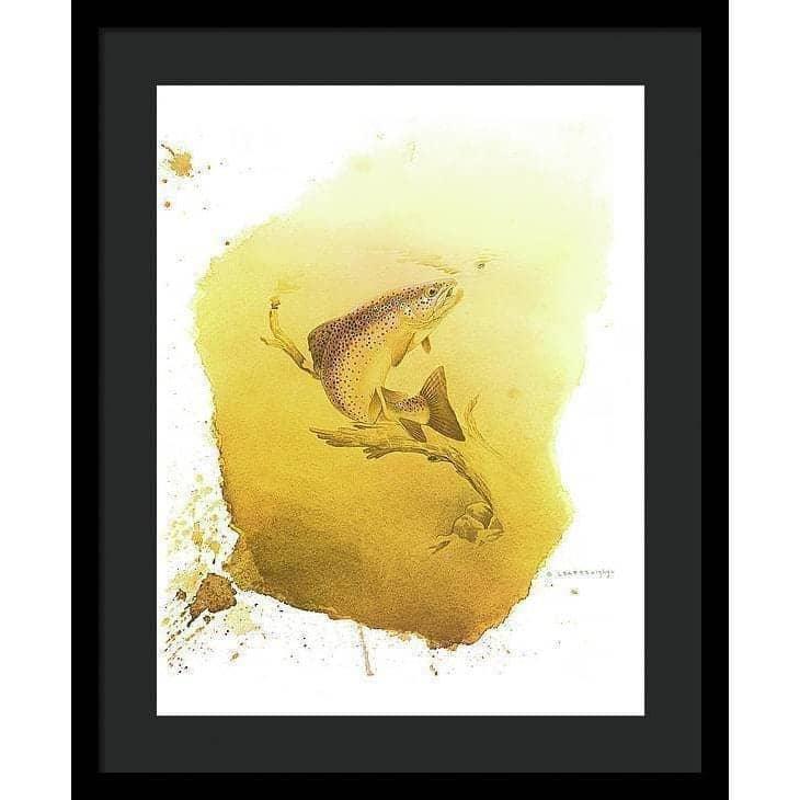 Brown Trout - Framed Print | Artwork by Glen Loates