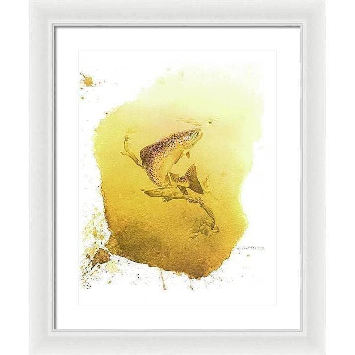 Brown Trout - Framed Print | Artwork by Glen Loates