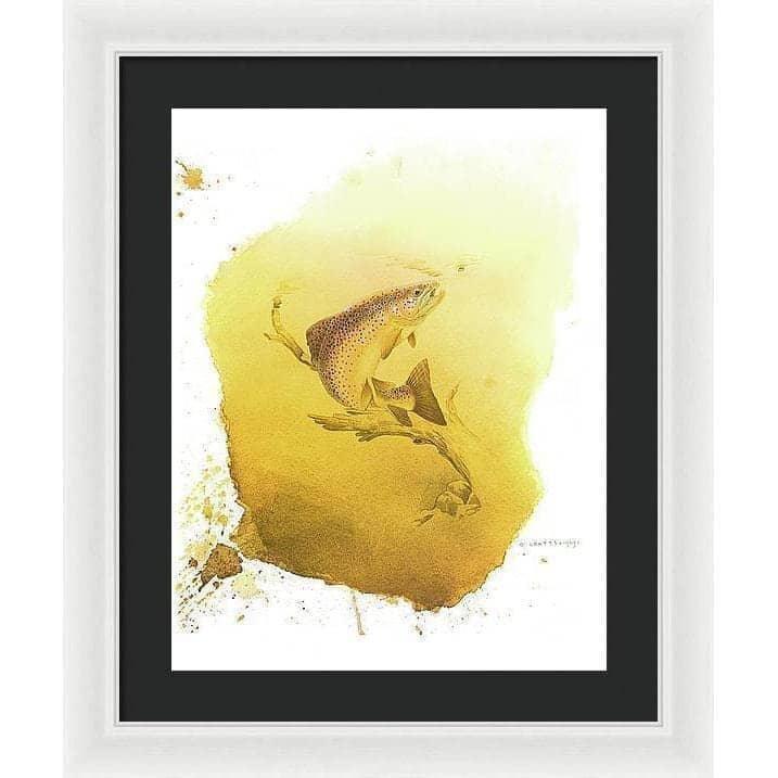 Brown Trout - Framed Print | Artwork by Glen Loates