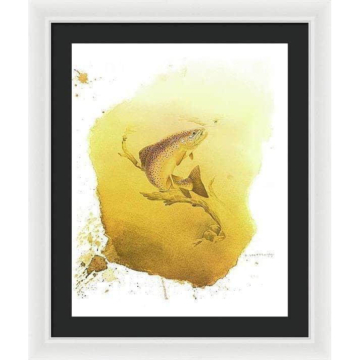 Brown Trout - Framed Print | Artwork by Glen Loates