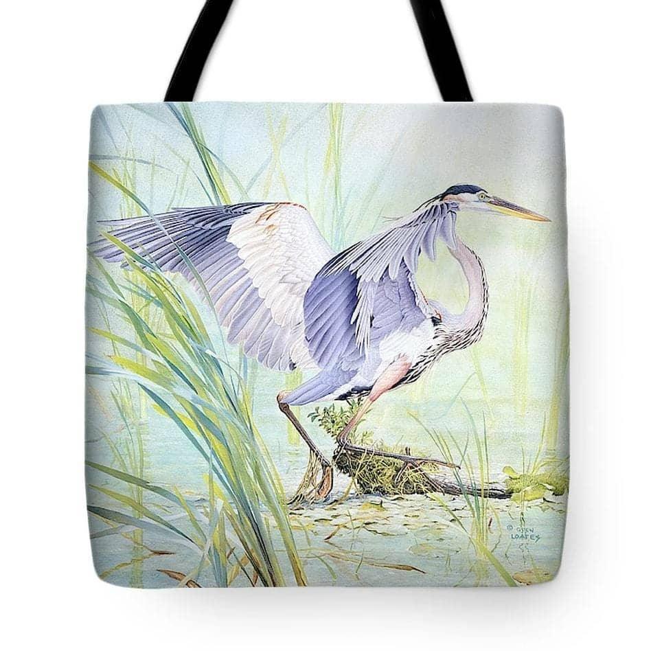 Great Blue Heron - Tote Bag | Artwork by Glen Loates