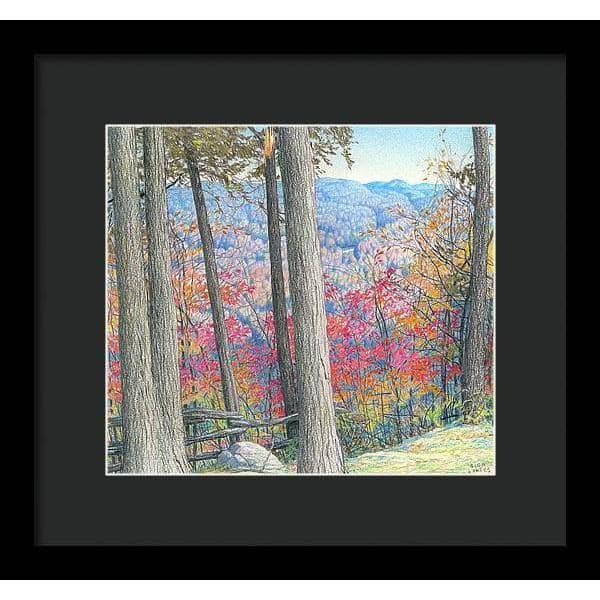 Hockley Valley Rock - Framed Print | Artwork by Glen Loates