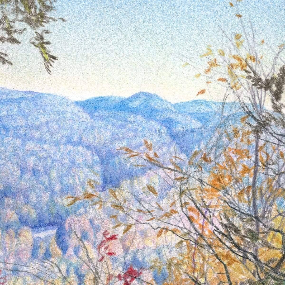 Hockley Valley Rock - Framed Print | Artwork by Glen Loates