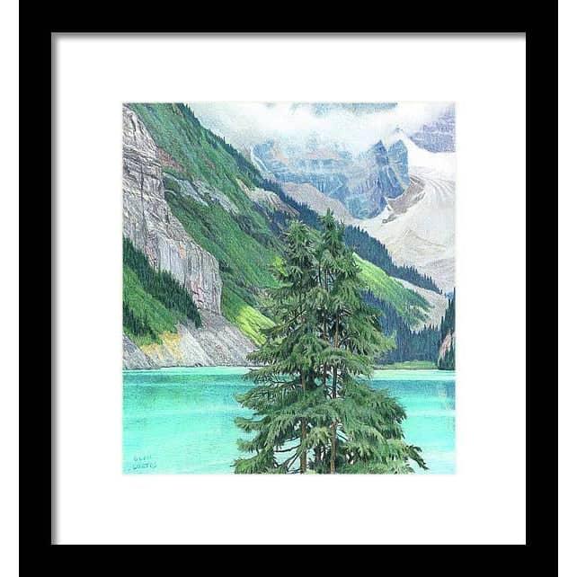 Lake Louise Alberta - Framed Print | Artwork by Glen Loates