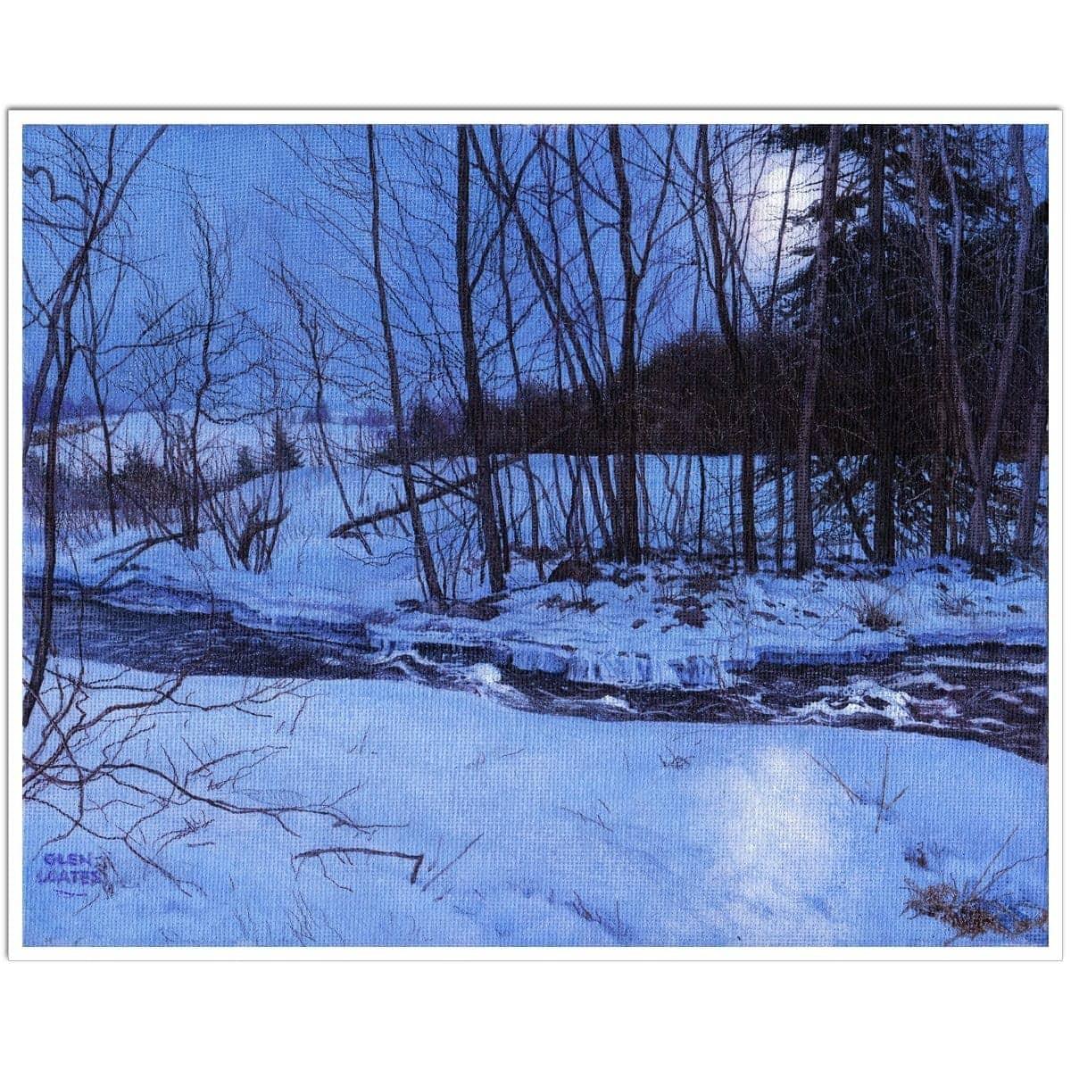 Moonlit Landscape - Art Print | Artwork by Glen Loates
