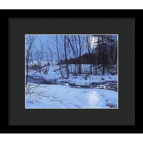 Moonlit Landscape - Framed Print | Artwork by Glen Loates