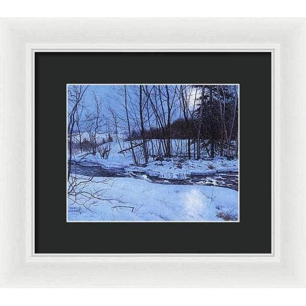 Moonlit Landscape - Framed Print | Artwork by Glen Loates