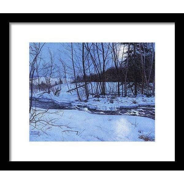 Moonlit Landscape - Framed Print | Artwork by Glen Loates