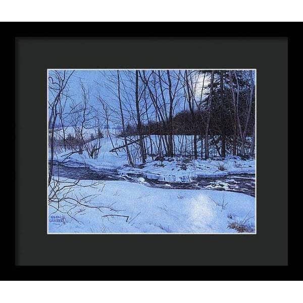 Moonlit Landscape - Framed Print | Artwork by Glen Loates