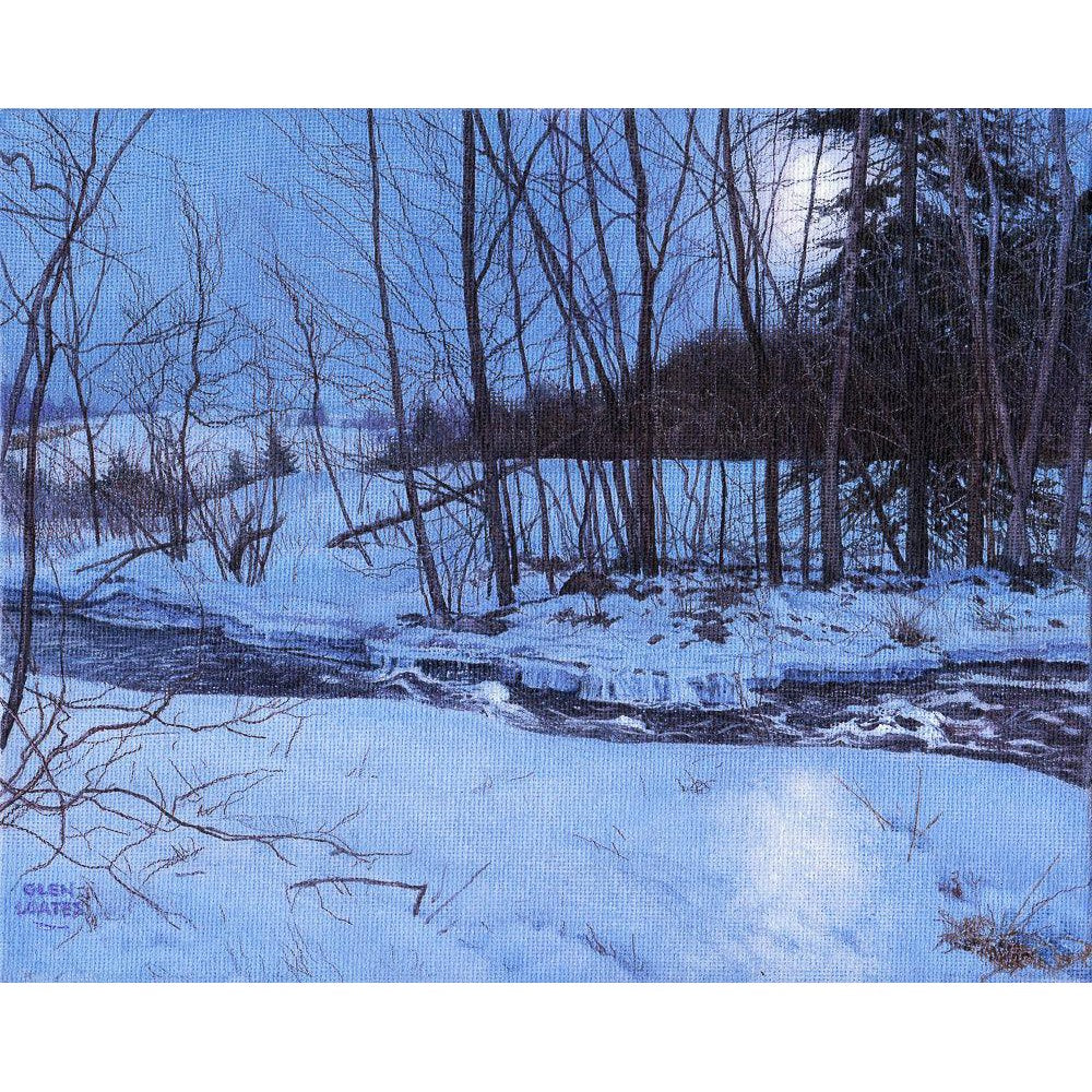 Moonlit Landscape - Framed Print | Artwork by Glen Loates